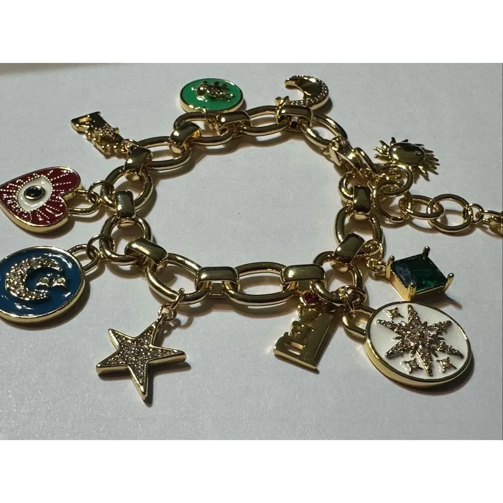 Kate Spade NWT Like Magic charm bracelet RARE evil eye - Picture 9 of 11
